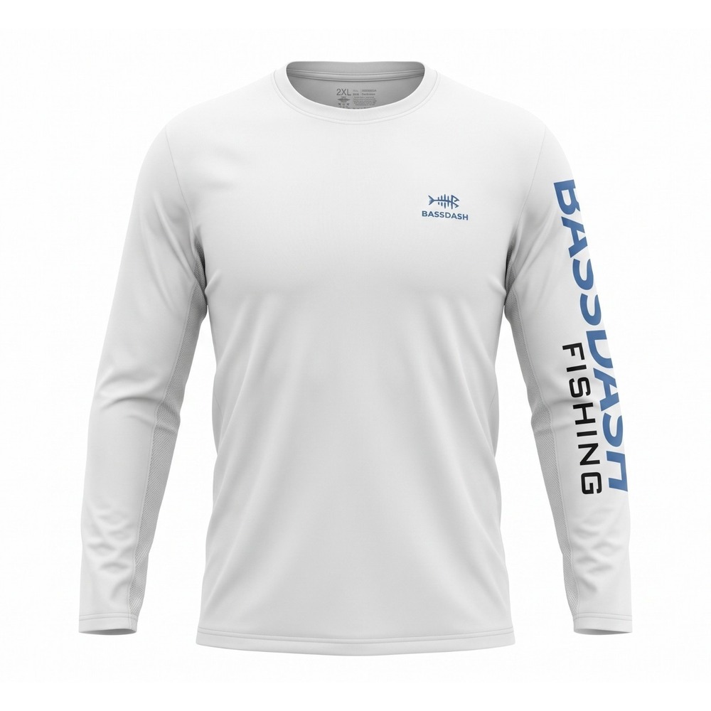 *NWT* BASSDASH Fishing Tee 2XL Breathable Anti-Microbial L/S Quick Dry Shirt NEW